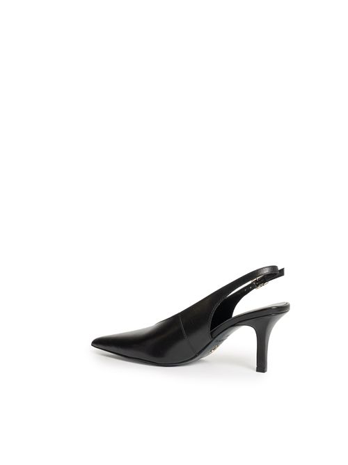 Scarpe Slingback in pelle con tacco Nero Patrizia Pepe | 8Z0107 L166K103